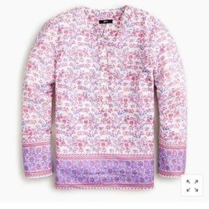 NWT J.Crew Iris Block Print Tunic XXS